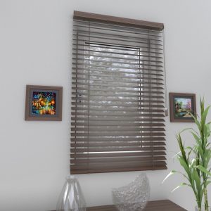 15- Houten Jaloezie op Maat – 50 mm Lamellen, Voor Ramen en Deuren